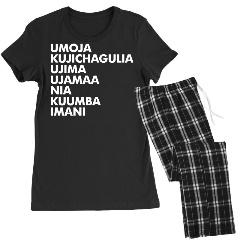 Kwanzaa   Seven Principles Pullover Hoodie Women's Pajamas Set by ayedencoplon | Artistshot