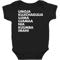 Kwanzaa   Seven Principles Pullover Hoodie Baby Bodysuit | Artistshot