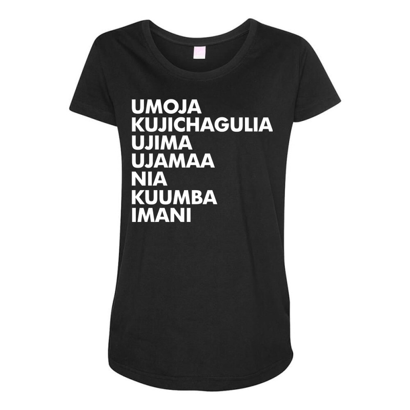 Kwanzaa   Seven Principles Sweatshirt Maternity Scoop Neck T-shirt by ayedencoplon | Artistshot