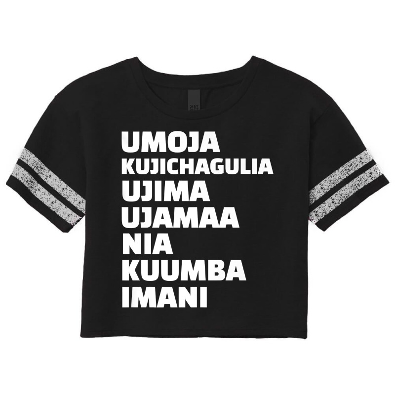 Kwanzaa 7 Principles Umoja Kujichagulia Ujima Ujamaa Nia Premium T Shi Scorecard Crop Tee by ayedencoplon | Artistshot