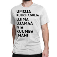 Kwanzaa 7 Principles Umoja Kujichagulia Ujima Ujamaa Nia Raglan Baseba Classic T-shirt | Artistshot