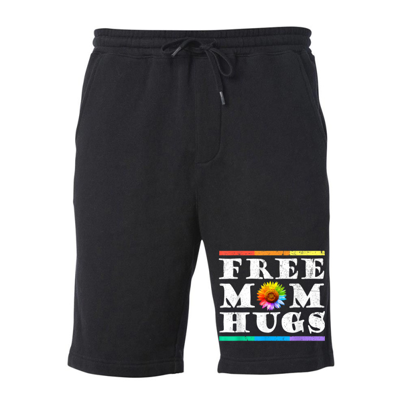 Womens Free Mom Hugs Pride Lgbt Shirt Gift Tshirt004 Fleece Short by RYANIDDLE | Artistshot