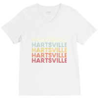 Hartsville South Carolina Hartsville Sc Retro Vintage Text T Shirt V-neck Tee | Artistshot