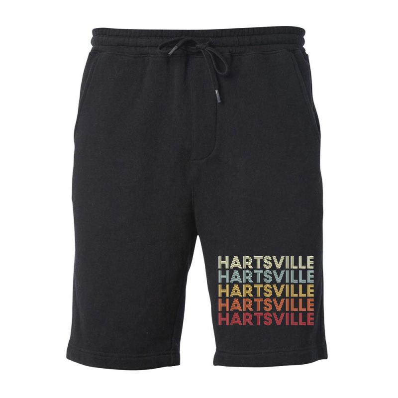 Hartsville South Carolina Hartsville Sc Retro Vintage Text T Shirt Fleece Short by klaasmis | Artistshot