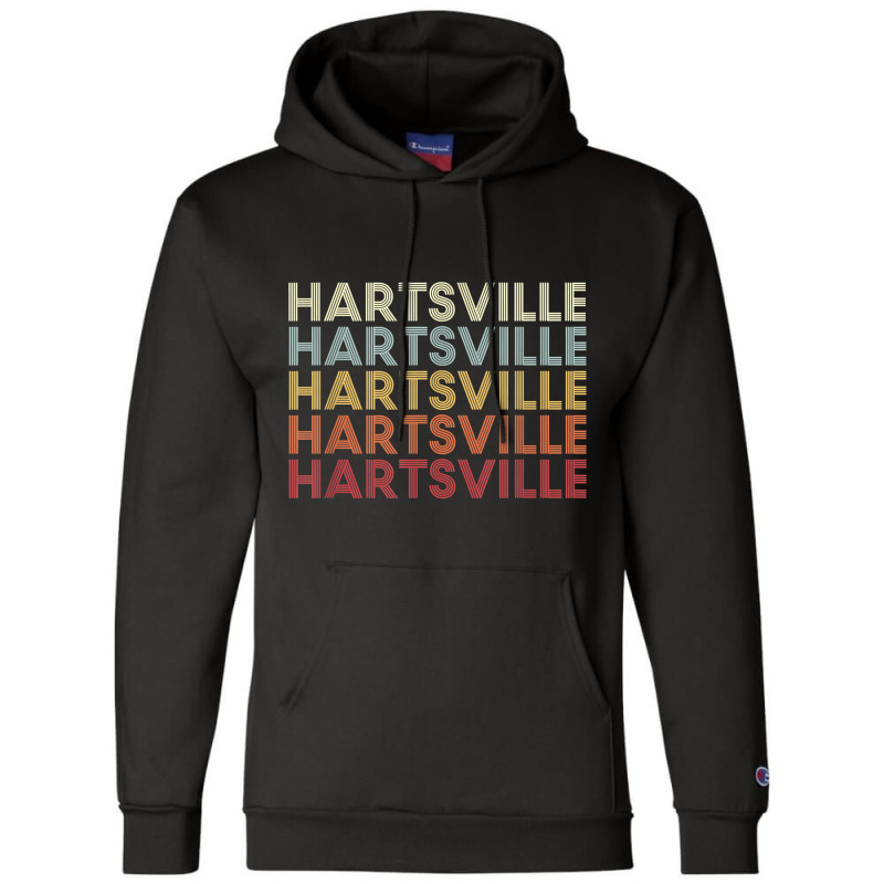 Hartsville South Carolina Hartsville Sc Retro Vintage Text T Shirt Champion Hoodie by klaasmis | Artistshot