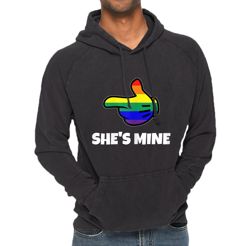 Womens Lesbian Pride Matching She S Mine Tshirt Lgbt Tee Vintage Hoodie by RYANIDDLE | Artistshot