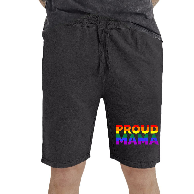 Womens Lgbt Gay Pride Month Proud Mama Pride Flag Tshirt Vintage Short by RYANIDDLE | Artistshot