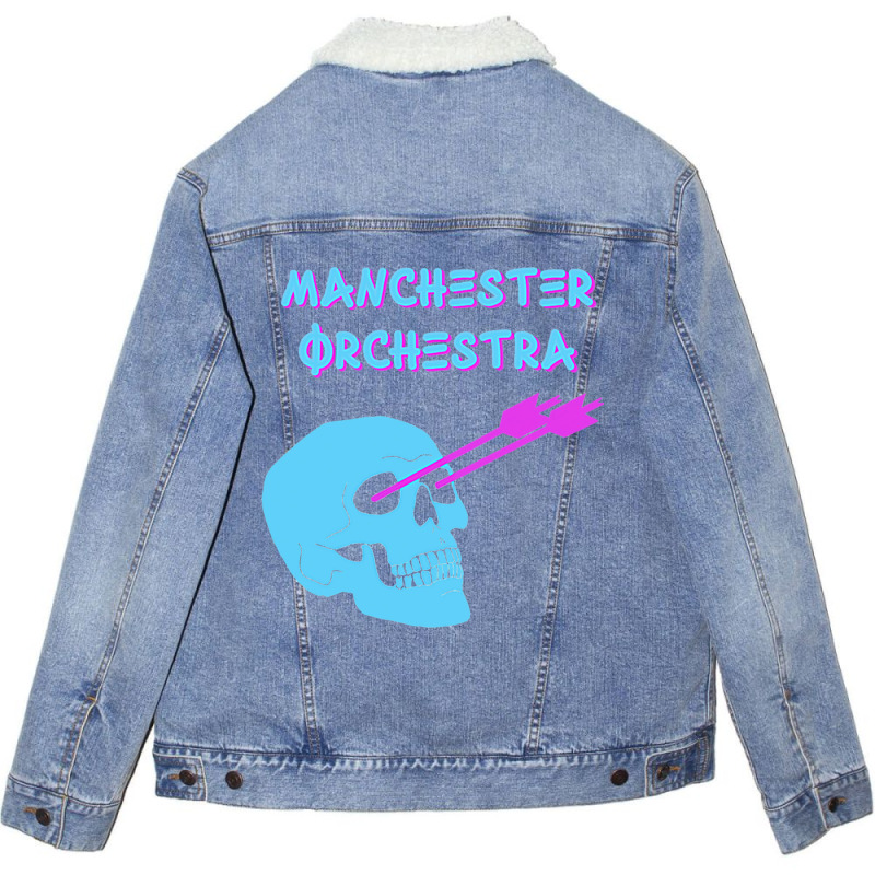 Manchester Orchestra Skull And Arrows Unisex Sherpa-lined Denim Jacket | Artistshot