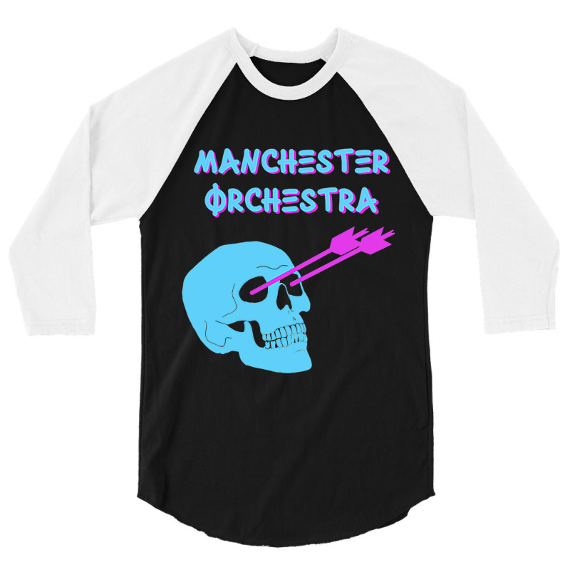 Manchester Orchestra Skull And Arrows 3/4 Sleeve Shirt | Artistshot