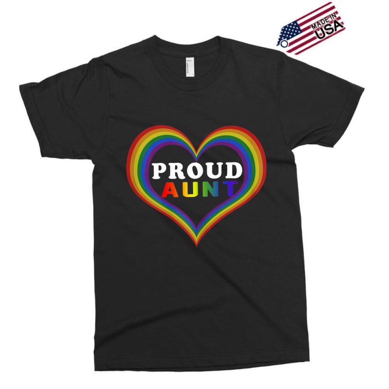 Womens Proud Aunt Rainbow Heart Lesbian Gay Lgbt Pride Tshirt Exclusive T-shirt by RYANIDDLE | Artistshot