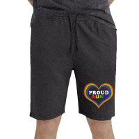 Womens Proud Aunt Rainbow Heart Lesbian Gay Lgbt Pride Tshirt Vintage Short | Artistshot