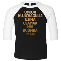 Kwanzaa   Seven Principles Shirt Pullover Hoodie Toddler 3/4 Sleeve Tee | Artistshot