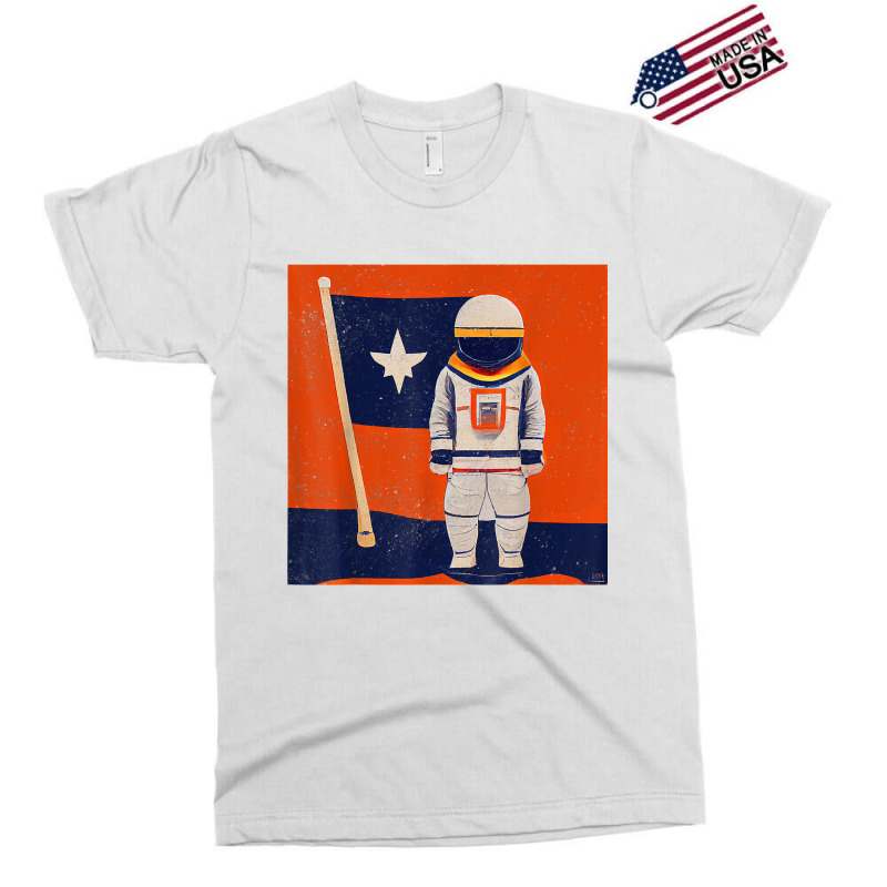 Houston Astronaut Proud And Strong In Space Vintage Retro T Shirt Exclusive T-shirt | Artistshot