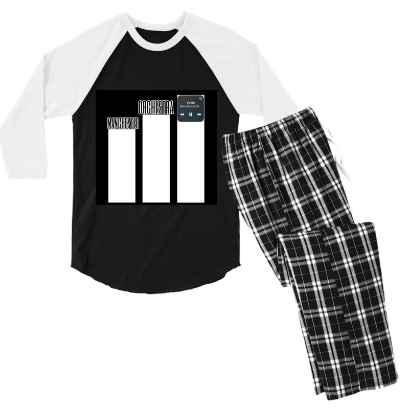 Orchestra Manchester Premium Men's 3/4 Sleeve Pajama Set | Artistshot