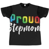 Womens Proud Stepmom Lgbt Pride Shirt  Stepmom Of Gay Lesbian Gift Graphic T-shirt | Artistshot