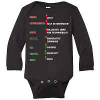 Kwanzaa African American Seven Principles Karamu Ya Imani T Shirt Long Sleeve Baby Bodysuit | Artistshot