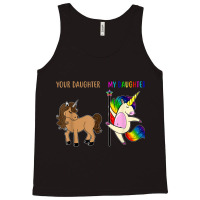 Your Daughter And My Daughter Funny Unicorn Lgbt Pride  Tshirt Tank Top | Artistshot