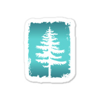 Legendary Conifer Tree Silhouette Drawing Sticker | Artistshot