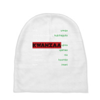 Kwanzaa Principles Wrapped African Red Black Green Long Sleeve T Shirt Baby Beanies | Artistshot