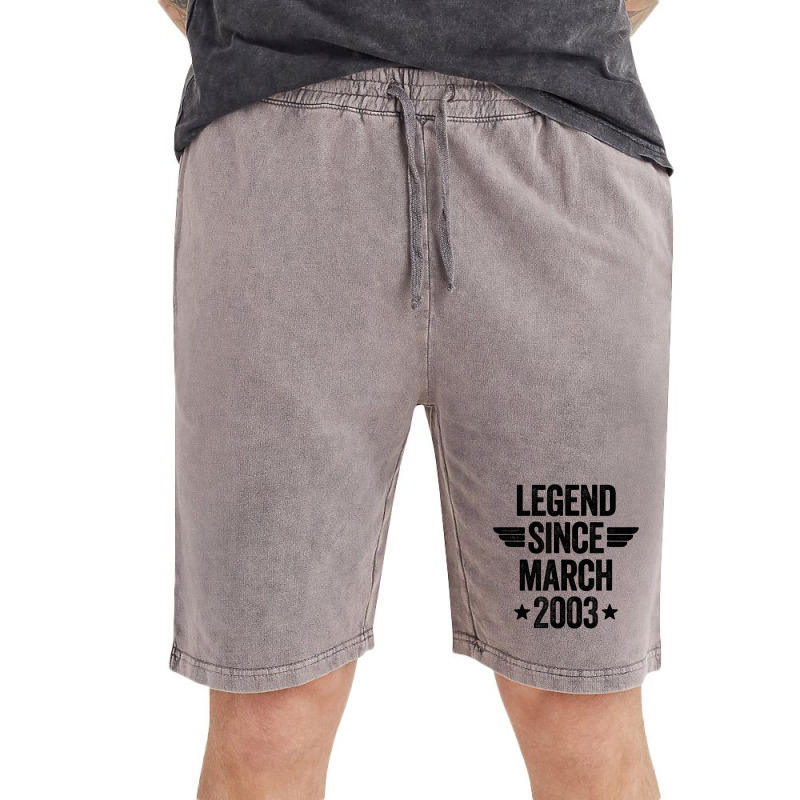 Legend Since March 2003 T Shirt Vintage Short | Artistshot