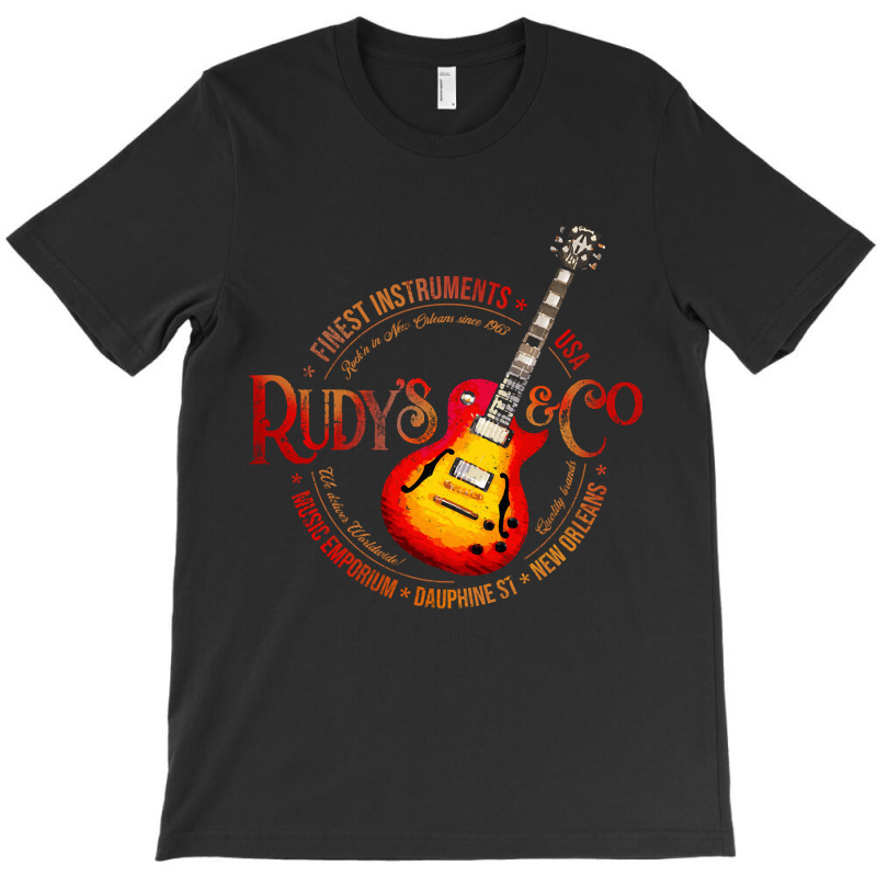 Music Emporium Guitar Design T-shirt | Artistshot