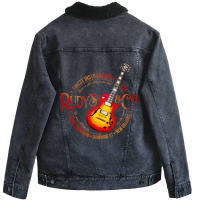 Music Emporium Guitar Design Unisex Sherpa-lined Denim Jacket | Artistshot