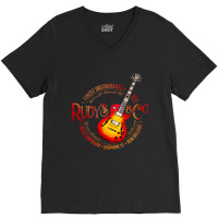 Music Emporium Guitar Design V-neck Tee | Artistshot