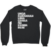 Kwanzaa Seven Principles Raglan Baseball Te Crewneck Sweatshirt | Artistshot