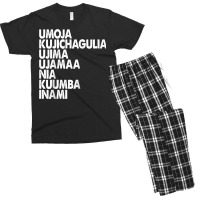 Kwanzaa Seven Principles Raglan Baseball Te Men's T-shirt Pajama Set | Artistshot