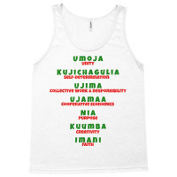 Kwanzaa Principles Green And Red Font T Shirt Tank Top | Artistshot