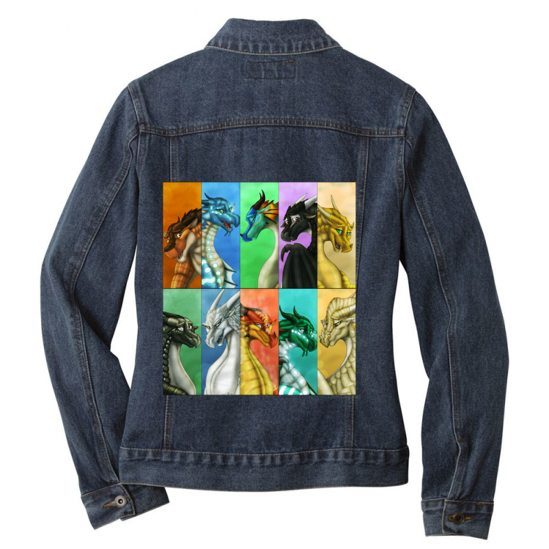 Wings Of Fire  Dragonets Ladies Denim Jacket by MARQUISHAWKINS | Artistshot