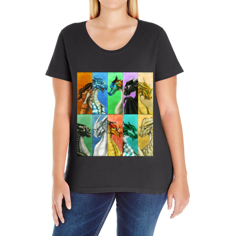 Wings Of Fire  Dragonets Ladies Curvy T-Shirt by MARQUISHAWKINS | Artistshot