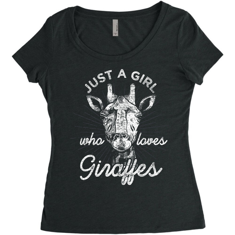 Love Giraffe Animal Women's Triblend Scoop T-shirt by Jankonen637 | Artistshot