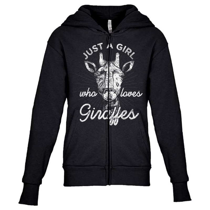 Love Giraffe Animal Youth Zipper Hoodie by Jankonen637 | Artistshot