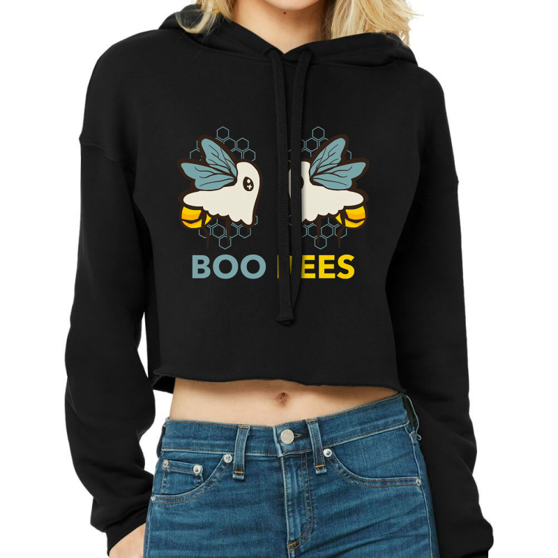 Boo Bees (3) Cropped Hoodie by greggjvandervor | Artistshot