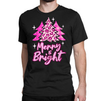 Merry And Bright Pink Christmas Tree, Pink Christmas Costume T Shirt Classic T-shirt | Artistshot