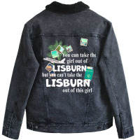 Girl From Lisburn   Patriotic Proud Girl From Lisburn T Shirt Unisex Sherpa-lined Denim Jacket | Artistshot