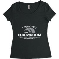 Unalaska Alaska Elbow Room Bar Survivors Women's Triblend Scoop T-shirt | Artistshot