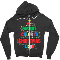 My Favorite Color Is Christmas Lights Family Christmas Tree T Shirt Zipper Hoodie | Artistshot