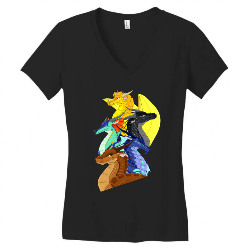 Dragonets Of Destiny Women's V-Neck T-Shirt by MARQUISHAWKINS | Artistshot