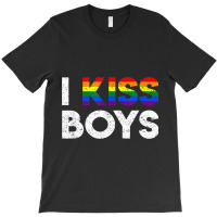 Lgbt I Kiss Boys Twink Gay Rainbow Pride Month Vintage T-shirt | Artistshot