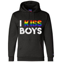 Lgbt I Kiss Boys Twink Gay Rainbow Pride Month Vintage Champion Hoodie | Artistshot