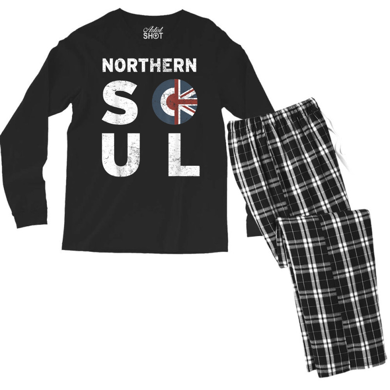 Northern Soul Music Mod Sign T Shirt Men's Long Sleeve Pajama Set | Artistshot