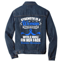 Woman Fighting Diabetes Warrior Diabetic Diabetes Awareness Tank Top Men Denim Jacket | Artistshot