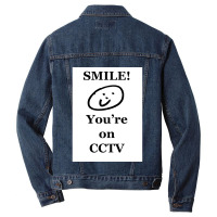 Smile You Re On Cctv Men Denim Jacket | Artistshot