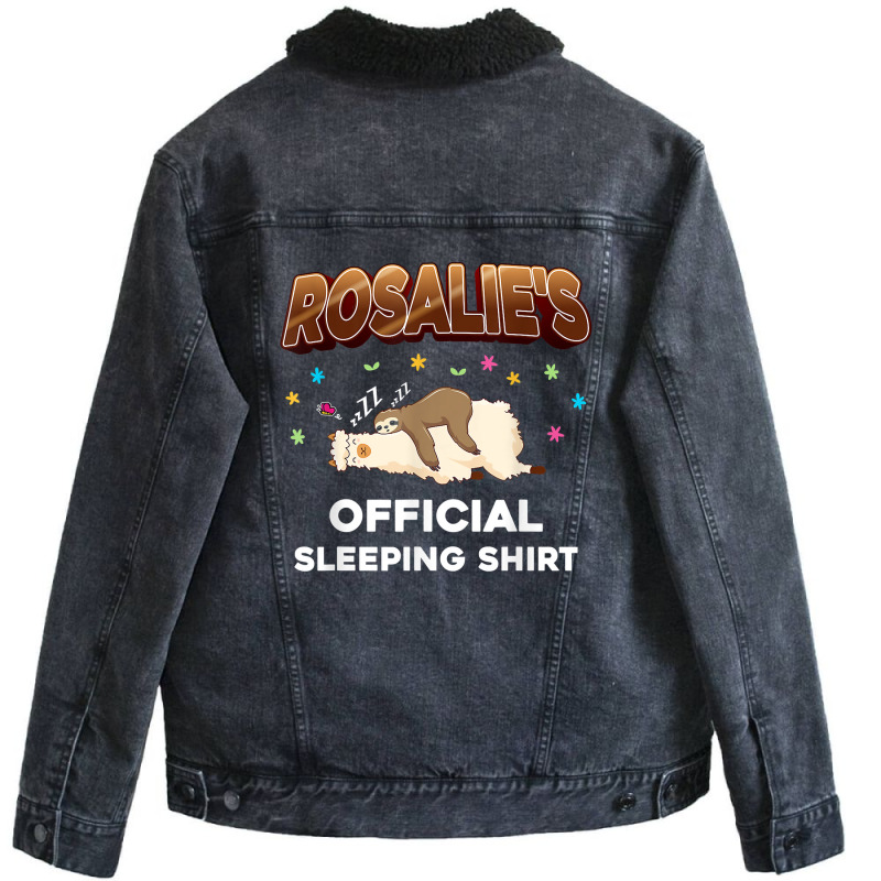 Personalized Rosalie Birthday First Name Rosalie T Shirt Unisex Sherpa-lined Denim Jacket | Artistshot