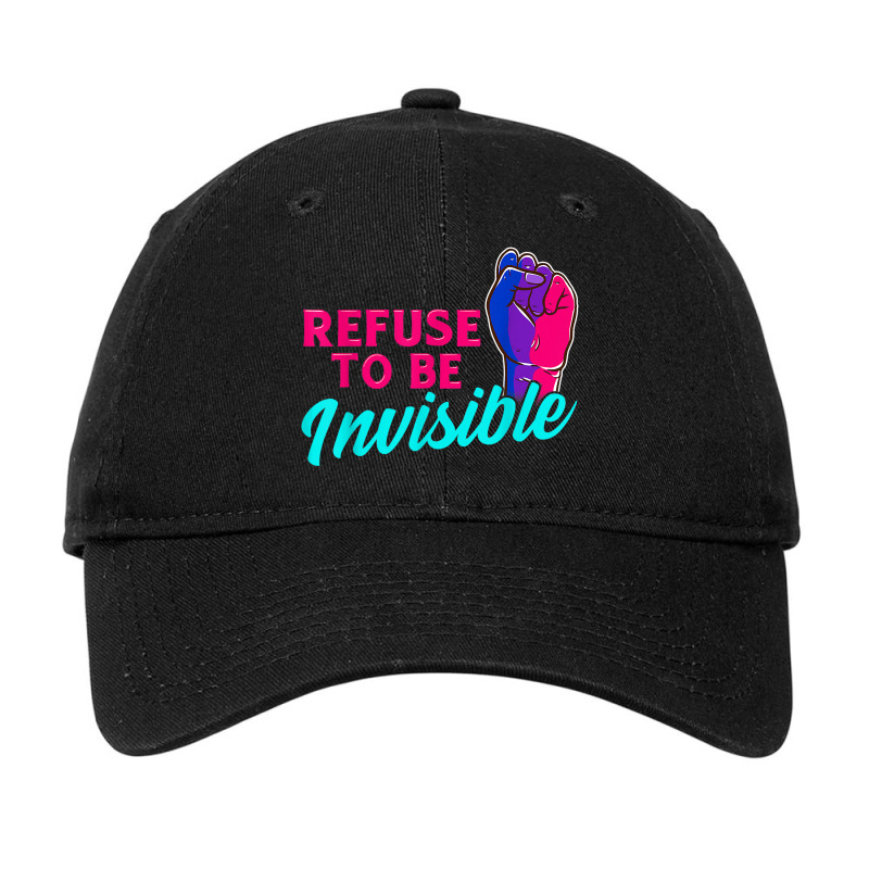 Refuse To Be Invisible Pride Shirt Lgbtq Community Tees Adjustable Cap by ANDREWAVIS | Artistshot