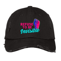 Refuse To Be Invisible Pride Shirt Lgbtq Community Tees Vintage Cap | Artistshot