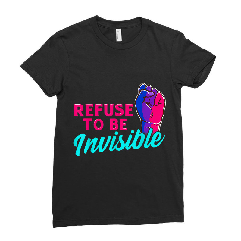 Refuse To Be Invisible Pride Shirt Lgbtq Community Tees Ladies Fitted T-Shirt by ANDREWAVIS | Artistshot