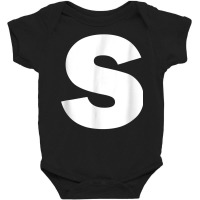 Letter S Capital Alphabet T Shirt Baby Bodysuit | Artistshot